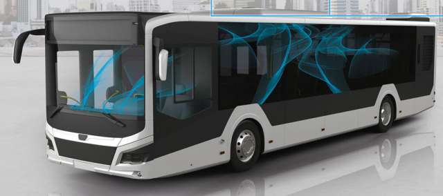 Представили нові технології захисту пасажирів автобуса від вірусів