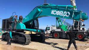 Kobelco представил свой самый тяжелый экскаватор в Европе