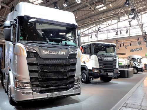 Scania представила строительные грузовики на растительном масле