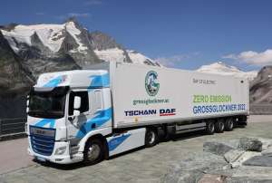 Електровантажівка DAF подолала найскладніший гірський перевал у Європі