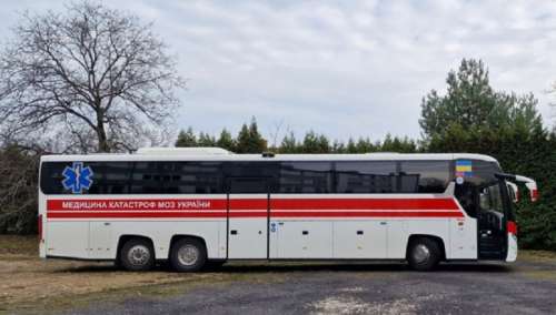 Норвегія передала Україні п’ять військових автобусів швидкої допомоги