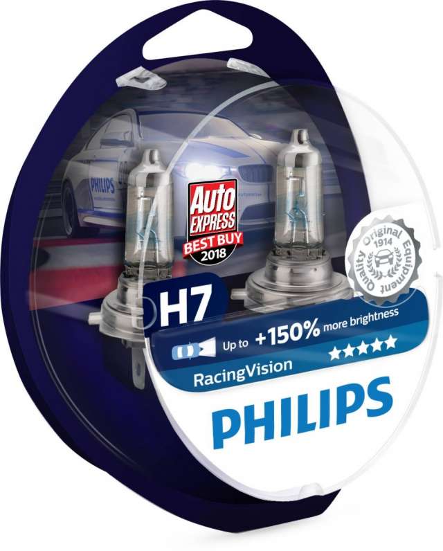 Галогенные лампы Philips RacingVision – «Лучшая покупка» по оценке Auto Express