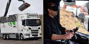 Scania побудувала вантажівку з маніпулятором із системою віртуальної реальності