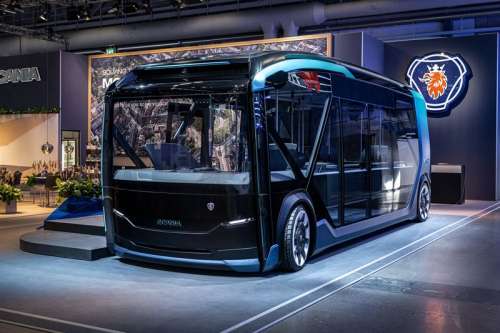 Scania представила концепт беспилотного электромобиля для города