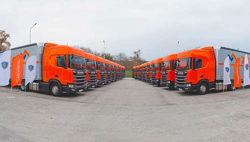 Состоялась крупнейшая поставка техники Scania в Украине