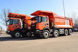 Scania поставила українській компанії важкі самоскиди для роботи в гранітному кар’єрі