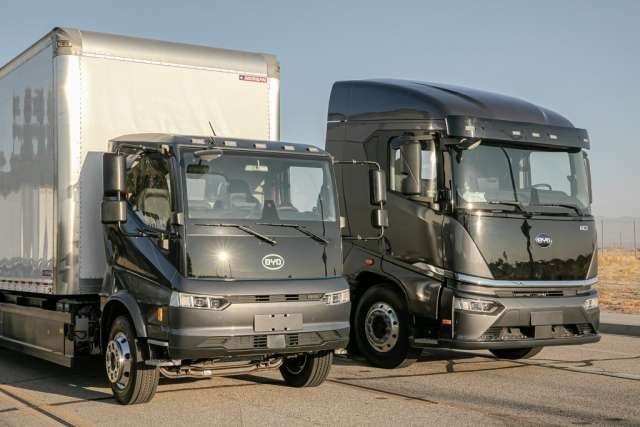 BYD представив електричні акумуляторні вантажівки нового покоління