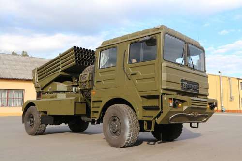On the basis of KrAZ presented a new combat vehicle