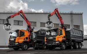 Scania представила новий метановий тягач-мультиліфт для перевезення металобрухту