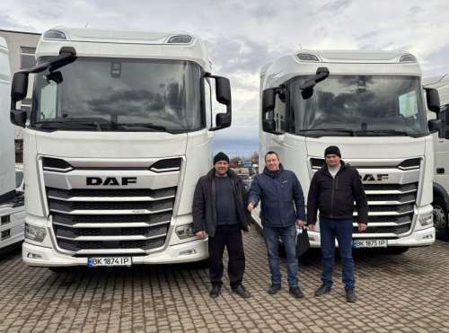 В Україні працюватимуть нові тягачі DAF