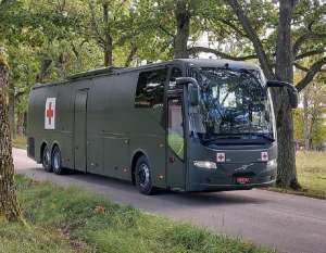 Норвегія передала Україні військові автобуси швидкої допомоги