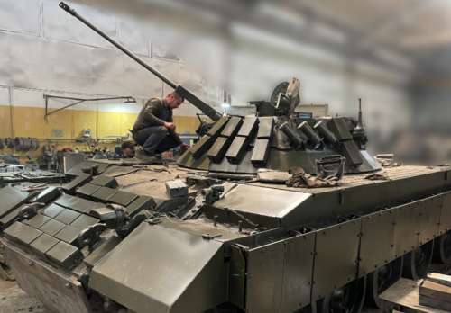 В Україні представили машину вогневої підтримки на базі Т-62