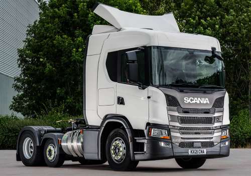 Scania представила новий сідловий тягач на природному газі