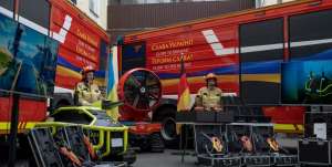 Українські рятувальники отримали обладнання від Німецької асоціації пожежних бригад