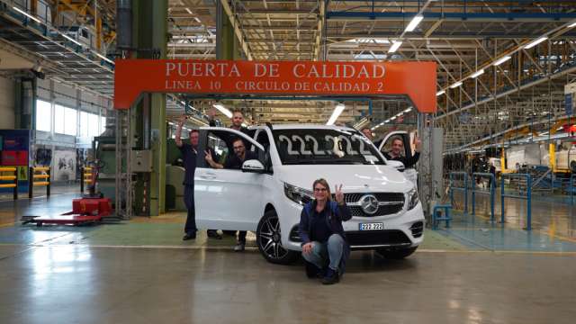 Mercedes-Benz відсвяткував випуск 222222-го вена V-class