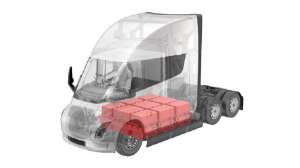 Показали зображення внутрішньої будови електровантажівки Tesla Semi